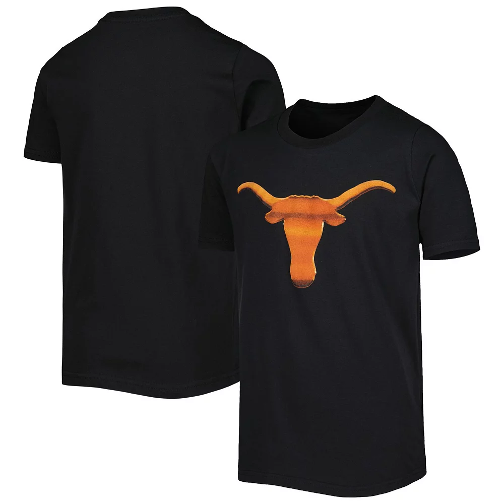 Youth Black Texas Longhorns Midnight Mascot T-Shirt 1 Youth Black Texas Longhorns Midnight Mascot T-Shirt