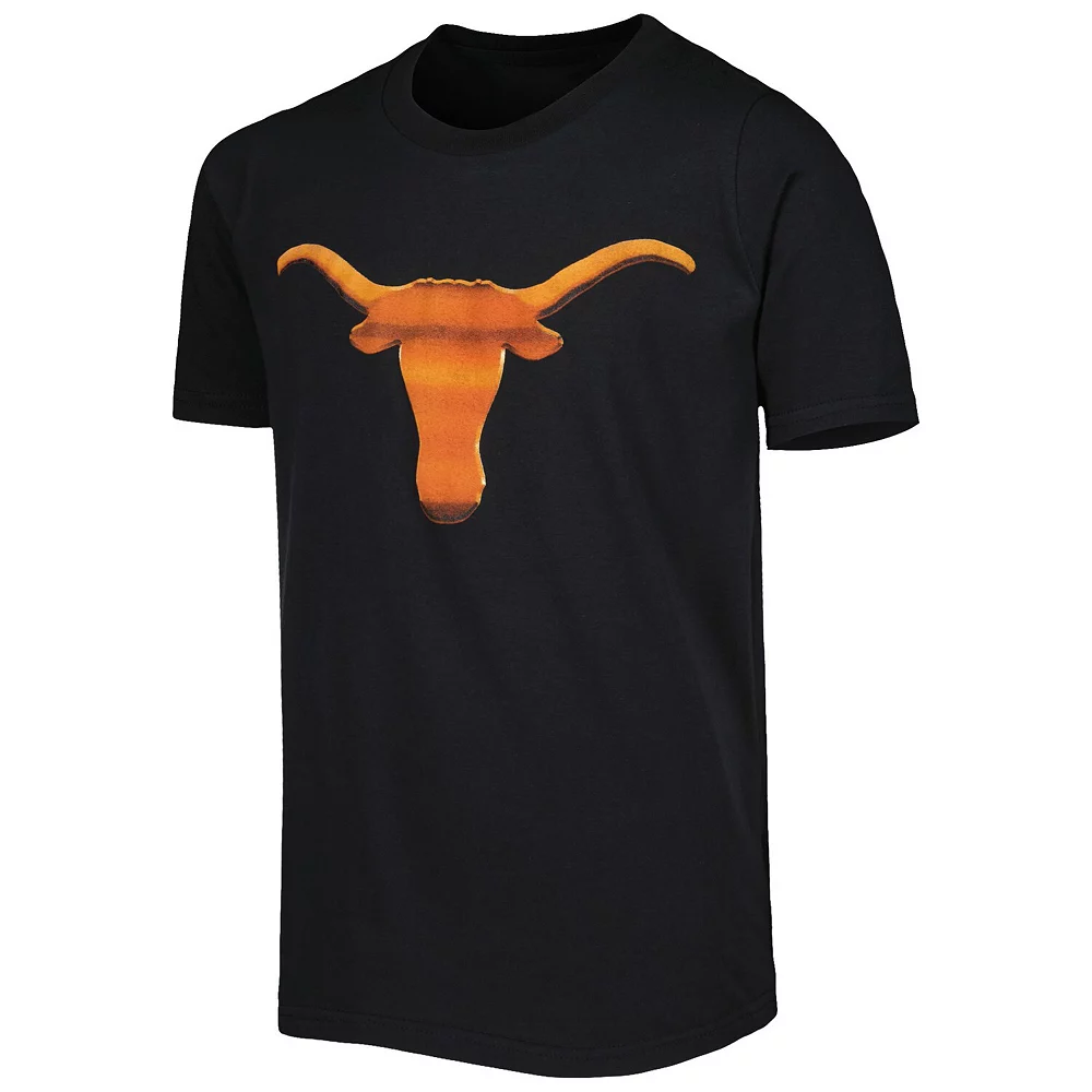 Youth Black Texas Longhorns Midnight Mascot T-Shirt 3 Youth Black Texas Longhorns Midnight Mascot T-Shirt - Image 3