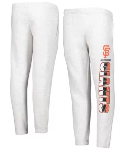 Youth Ash San Francisco Giants Game Time Fleece Pants