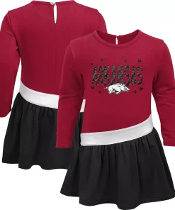 Toddler Cardinal Arkansas Razorbacks Heart to Heart French Terry Dress -MLB Shop 5982949 ALT