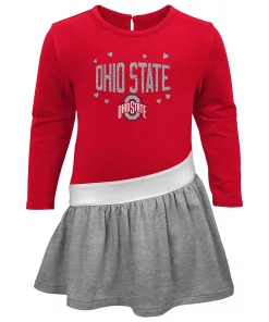 Toddler Scarlet Ohio State Buckeyes Heart to Heart French Terry Dress 5 Toddler Scarlet Ohio State Buckeyes Heart to Heart French Terry Dress -MLB Shop 5983014 ALT2