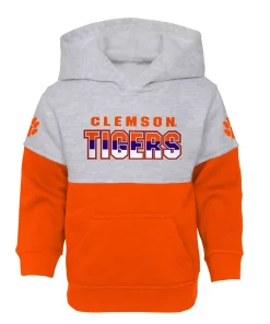 Toddler Heather Gray/Orange Clemson Tigers Playmaker Pullover Hoodie & Pants Set -MLB Shop 5983031 ALT2