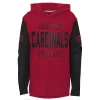 Youth Cardinal Arizona Cardinals Heritage Long Sleeve Hoodie T-Shirt