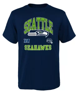 Youth College Navy Seattle Seahawks Official Business T-Shirt
