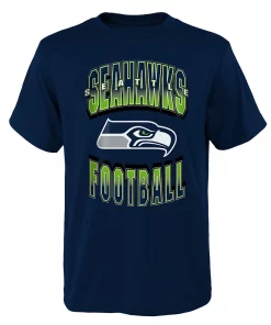 Youth College Navy Seattle Seahawks Forward Progress T-Shirt