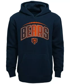 Toddler Navy/Heather Gray Chicago Bears Double-Up Pullover Hoodie & Pants Set -MLB Shop 5994716 ALT2