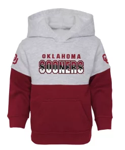 Toddler Heather Gray/Crimson Oklahoma Sooners Playmaker Pullover Hoodie & Pants Set -MLB Shop 5994752 ALT2