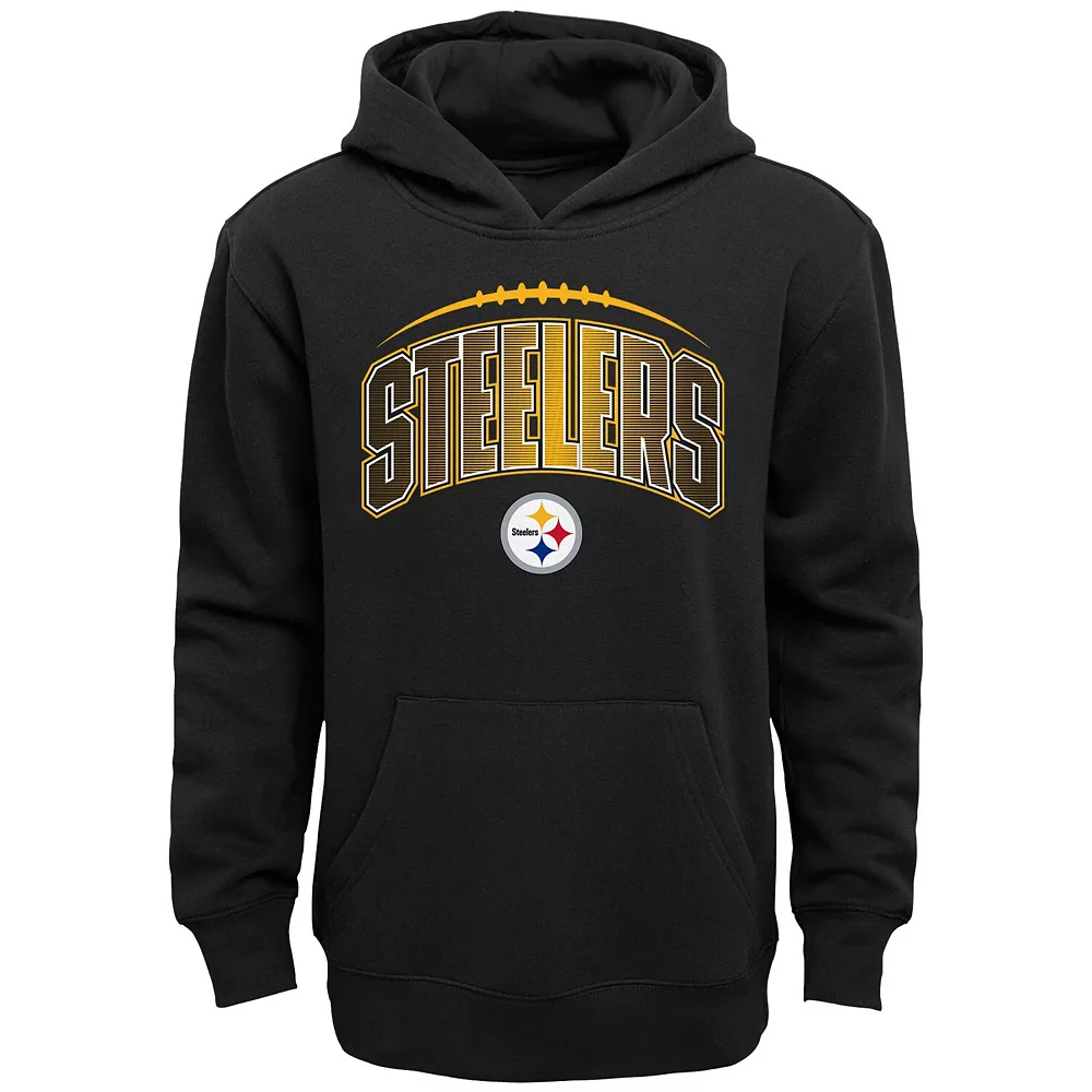 Toddler Black/Heather Gray Pittsburgh Steelers Double-Up Pullover Hoodie & Pants Set 3 Toddler Black/Heather Gray Pittsburgh Steelers Double-Up Pullover Hoodie & Pants Set - Image 3