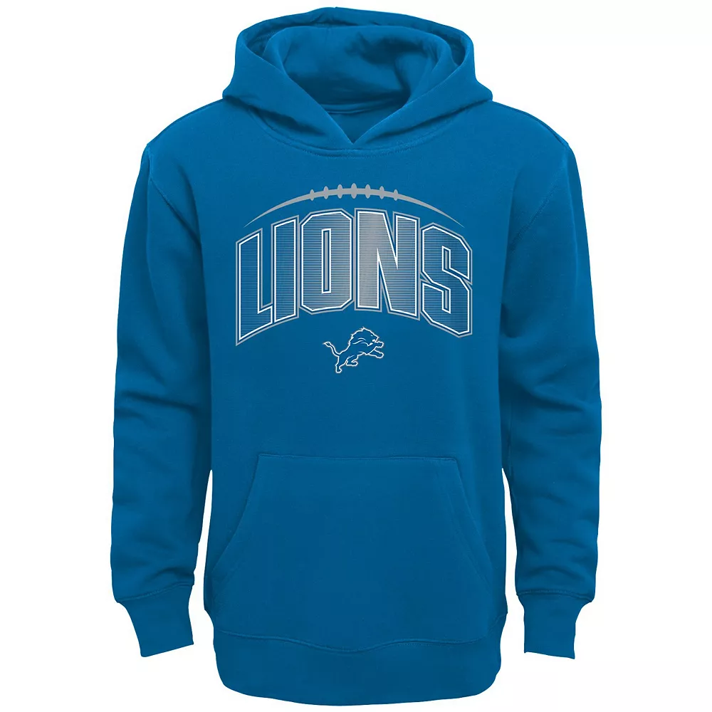 Toddler Blue/Heather Gray Detroit Lions Double-Up Pullover Hoodie & Pants Set 3 Toddler Blue/Heather Gray Detroit Lions Double-Up Pullover Hoodie & Pants Set - Image 3