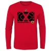 Youth Red Chicago Blackhawks Authentic Pro Secondary Logo Long Sleeve T-Shirt