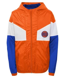 Youth Orange New York Knicks Pick-Up Game Hoodie Full-Zip Jacket 5 Youth Orange New York Knicks Pick-Up Game Hoodie Full-Zip Jacket -MLB Shop 6001556 ALT2
