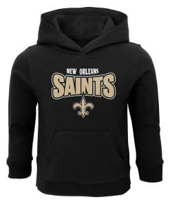 Toddler Black New Orleans Saints Draft Pick Pullover Hoodie