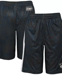 Youth Black Brooklyn Nets Scribble Dribble Baller Shorts -MLB Shop 6001867 ALT