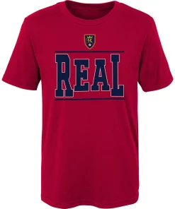 Youth Red Real Salt Lake Players T-Shirt