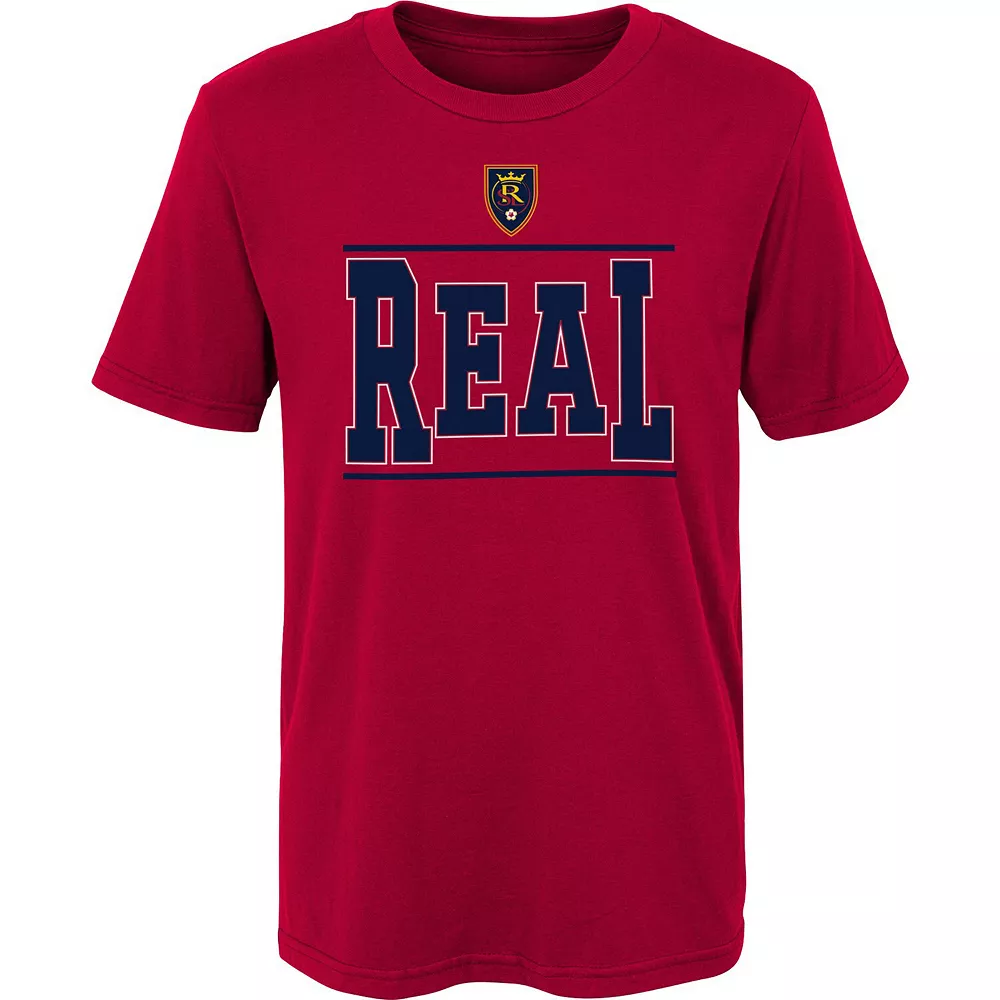 Youth Red Real Salt Lake Players T-Shirt 1 Youth Red Real Salt Lake Players T-Shirt