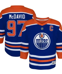 Youth Connor McDavid Royal Edmonton Oilers Home Replica Player Jersey