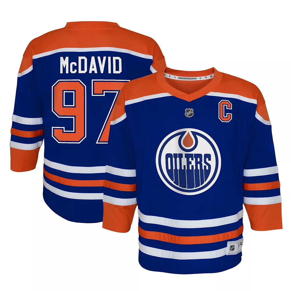 Youth Connor McDavid Royal Edmonton Oilers Home Replica Player Jersey 2 Youth Connor McDavid Royal Edmonton Oilers Home Replica Player Jersey - Image 2