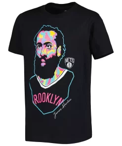 Youth James Harden Black Brooklyn Nets Artist Series Player T-Shirt 5 Youth James Harden Black Brooklyn Nets Artist Series Player T-Shirt -MLB Shop 6010558 ALT2