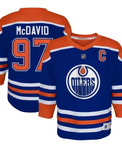 Alternative view of Toddler Connor McDavid Royal Edmonton Oilers Home Replica Player Jersey