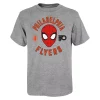 Youth Heather Gray Philadelphia Flyers Mighty Spidey Marvel T-Shirt