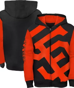 Youth Black San Francisco Giants Poster Board Full-Zip Hoodie -MLB Shop 6012646 ALT