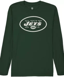 New York Jets Youth Team Logo Long Sleeve T-Shirt - Green