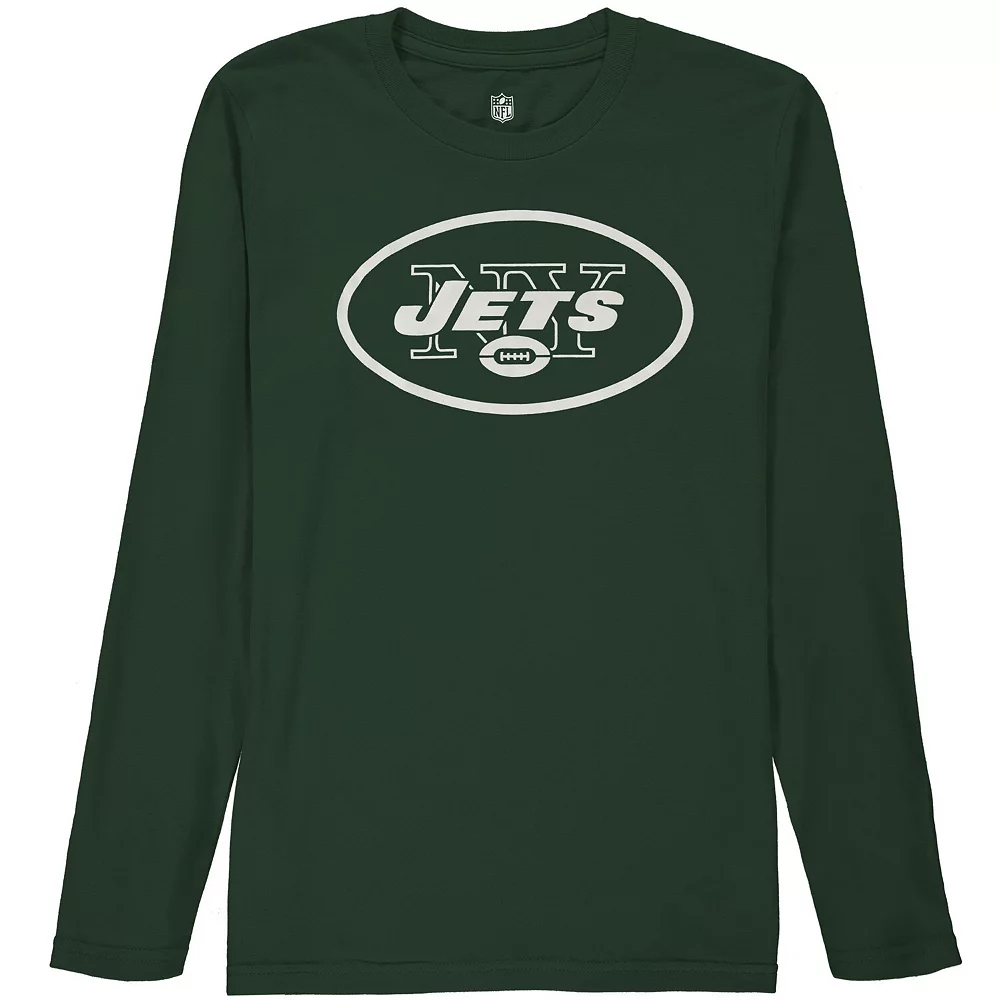 New York Jets Youth Team Logo Long Sleeve T-Shirt - Green 1 New York Jets Youth Team Logo Long Sleeve T-Shirt - Green