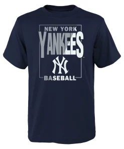 Youth Navy New York Yankees Coin Toss T-Shirt