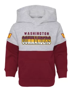 Toddler Heather Gray/Burgundy Washington Commanders Playmaker Hoodie and Pants Set -MLB Shop 6024729 ALT2