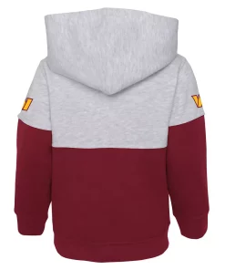 Toddler Heather Gray/Burgundy Washington Commanders Playmaker Hoodie and Pants Set -MLB Shop 6024729 ALT3