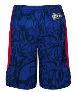 Youth Royal Philadelphia 76ers Scribble Dribble Baller Shorts 7 Youth Royal Philadelphia 76ers Scribble Dribble Baller Shorts -MLB Shop 6024782 ALT3