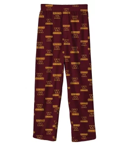 Youth Burgundy Washington Commanders Team Color Pajama Pants