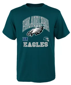 Youth Midnight Green Philadelphia Eagles Official Business T-Shirt