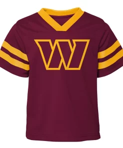 Toddler Burgundy/Gold Washington Commanders Red Zone V-Neck Jersey Top & Pants Set -MLB Shop 6025075 ALT2