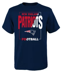 Youth Navy New England Patriots Coin Toss T-Shirt