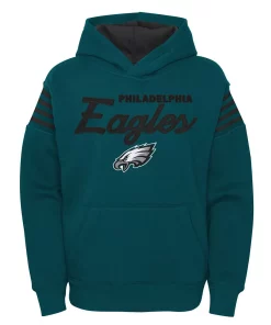 Youth Midnight Green Philadelphia Eagles The Champ Is Here Pullover Hoodie -MLB Shop 6025197 ALT2