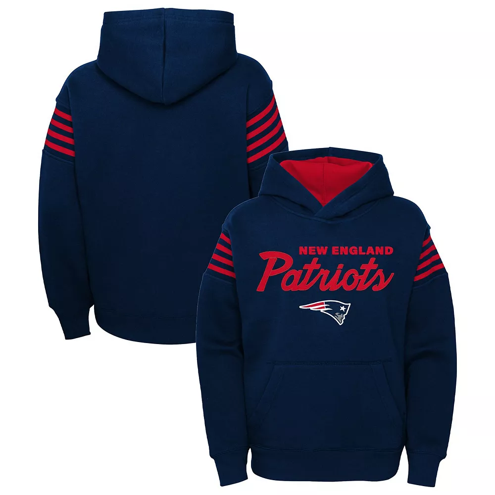 Youth Navy New England Patriots The Champ Is Here Pullover Hoodie 2 Youth Navy New England Patriots The Champ Is Here Pullover Hoodie - Image 2