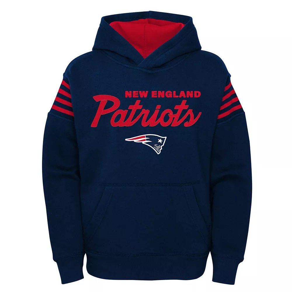 Youth Navy New England Patriots The Champ Is Here Pullover Hoodie 3 Youth Navy New England Patriots The Champ Is Here Pullover Hoodie - Image 3