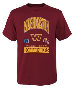 Youth Burgundy Washington Commanders Official Business T-Shirt