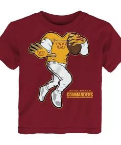Toddler Burgundy Washington Commanders Stiff Arm T-Shirt