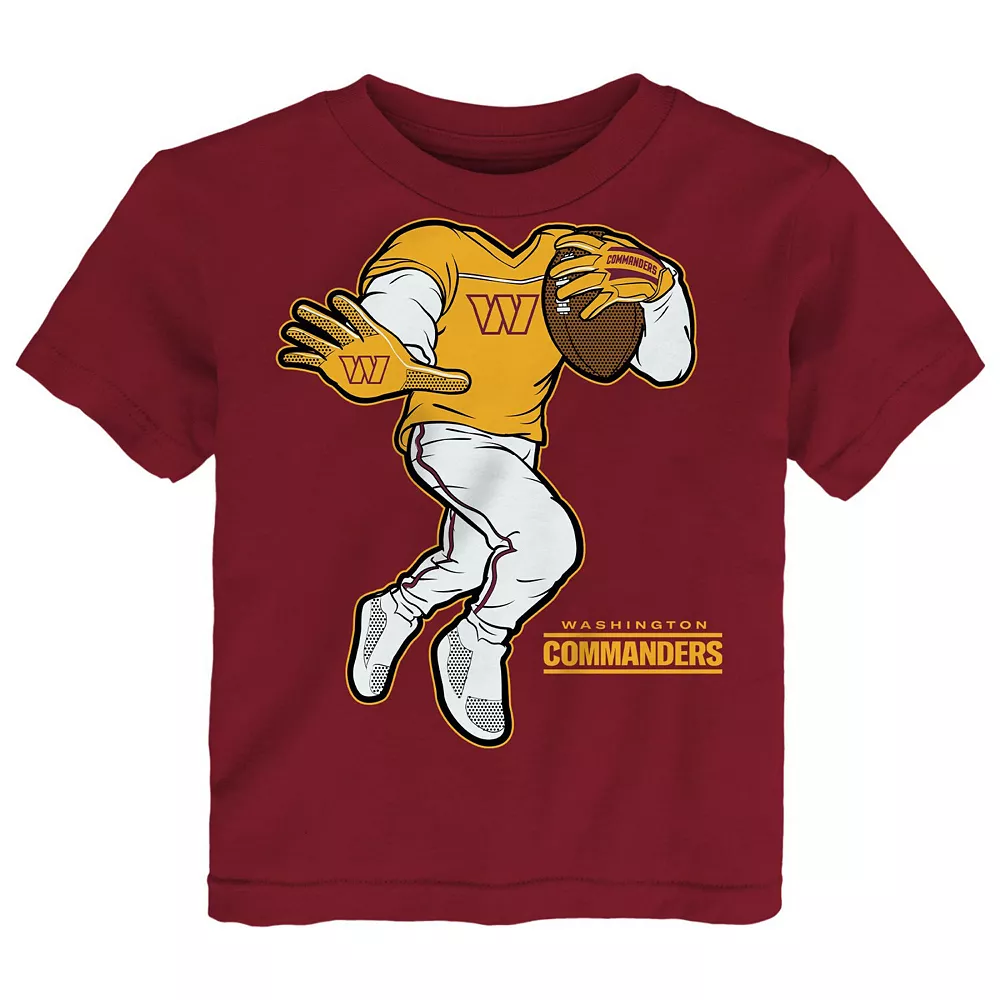 Toddler Burgundy Washington Commanders Stiff Arm T-Shirt 1 Toddler Burgundy Washington Commanders Stiff Arm T-Shirt