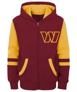 Youth Burgundy Washington Commanders Logo Stadium Full-Zip Hoodie 5 Youth Burgundy Washington Commanders Logo Stadium Full-Zip Hoodie -MLB Shop 6025490 ALT2