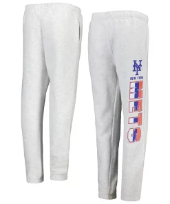 Youth Ash New York Mets Game Time Fleece Pants
