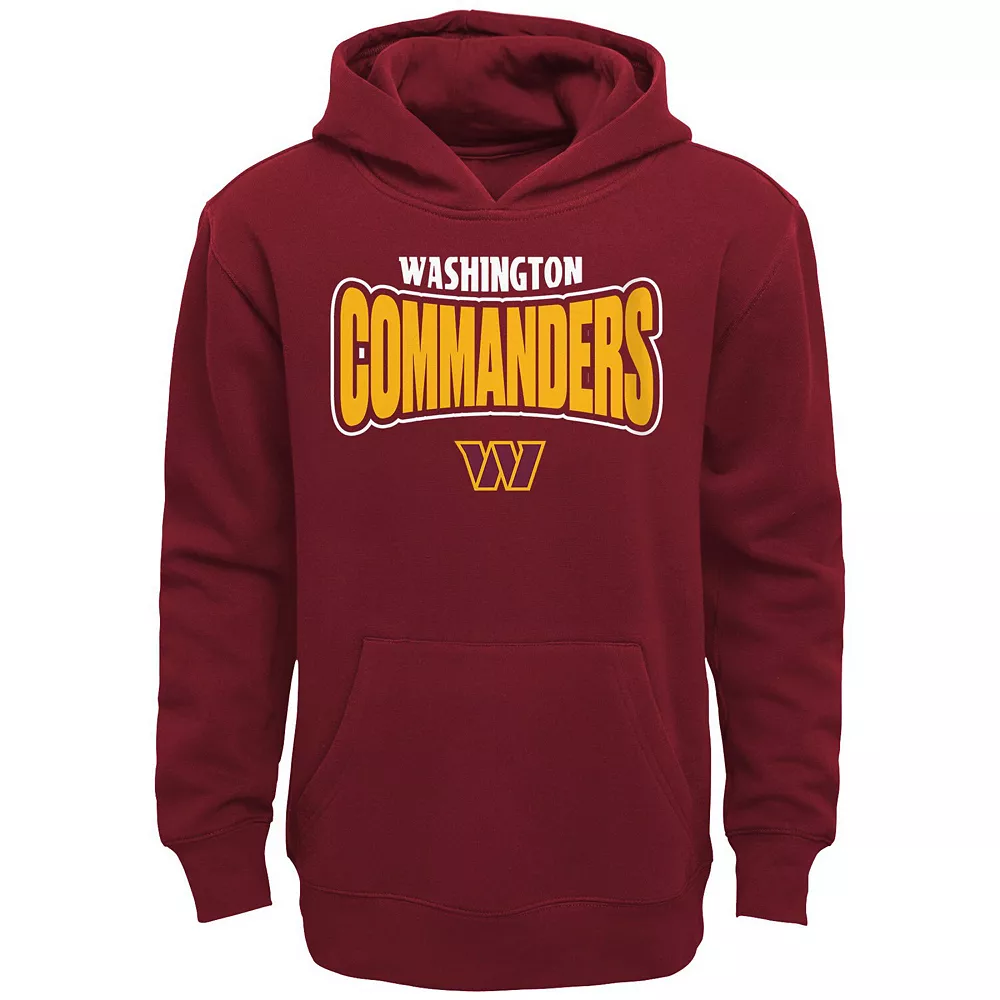 Youth Burgundy Washington Commanders Draft Pick Pullover Hoodie 1 Youth Burgundy Washington Commanders Draft Pick Pullover Hoodie