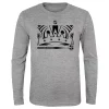 Youth Heather Gray Los Angeles Kings Authentic Pro Team Secondary Logo Long Sleeve T-Shirt