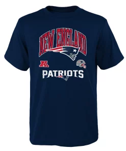 Youth Navy New England Patriots Official Business T-Shirt