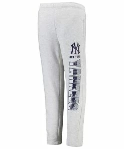 Youth Ash New York Yankees Game Time Fleece Pants 5 Youth Ash New York Yankees Game Time Fleece Pants -MLB Shop 6026924 ALT2
