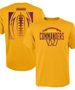 Youth Gold Washington Commanders Blitz Ball T-Shirt -MLB Shop 6026979 ALT