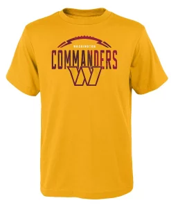 Youth Gold Washington Commanders Blitz Ball T-Shirt -MLB Shop 6026979 ALT2