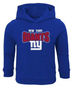 Toddler Royal New York Giants Draft Pick Pullover Hoodie